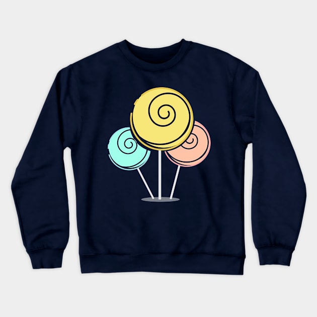 lolipop cute toon 3 colors Crewneck Sweatshirt by dodolanlaku